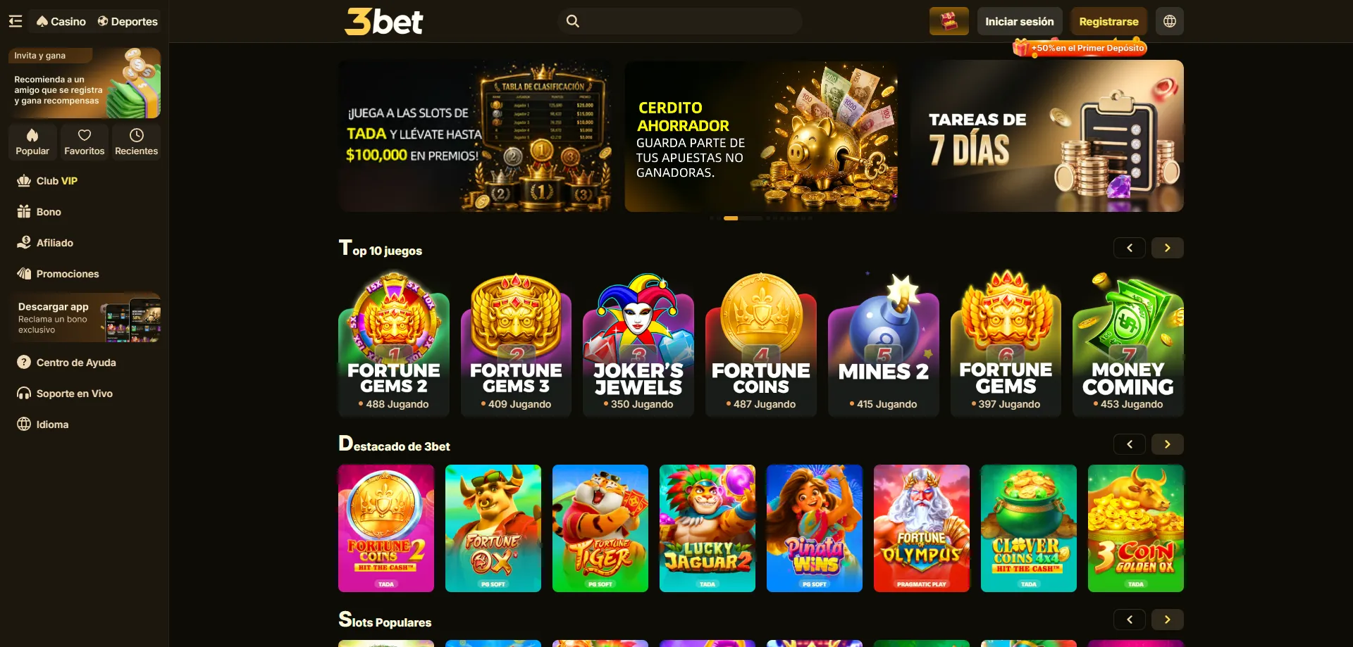 Resumen general de 3bet Casino México — casino y apuestas deportivas