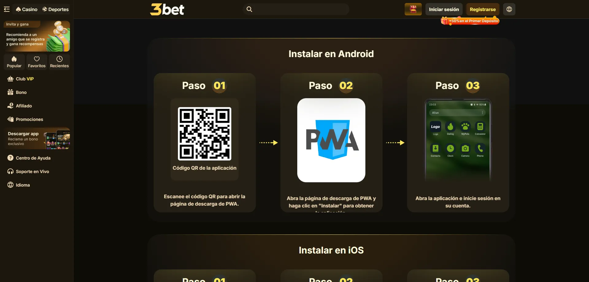 3bet Casino M&eacute;xico &mdash; plataforma de casino online y apuestas deportivas